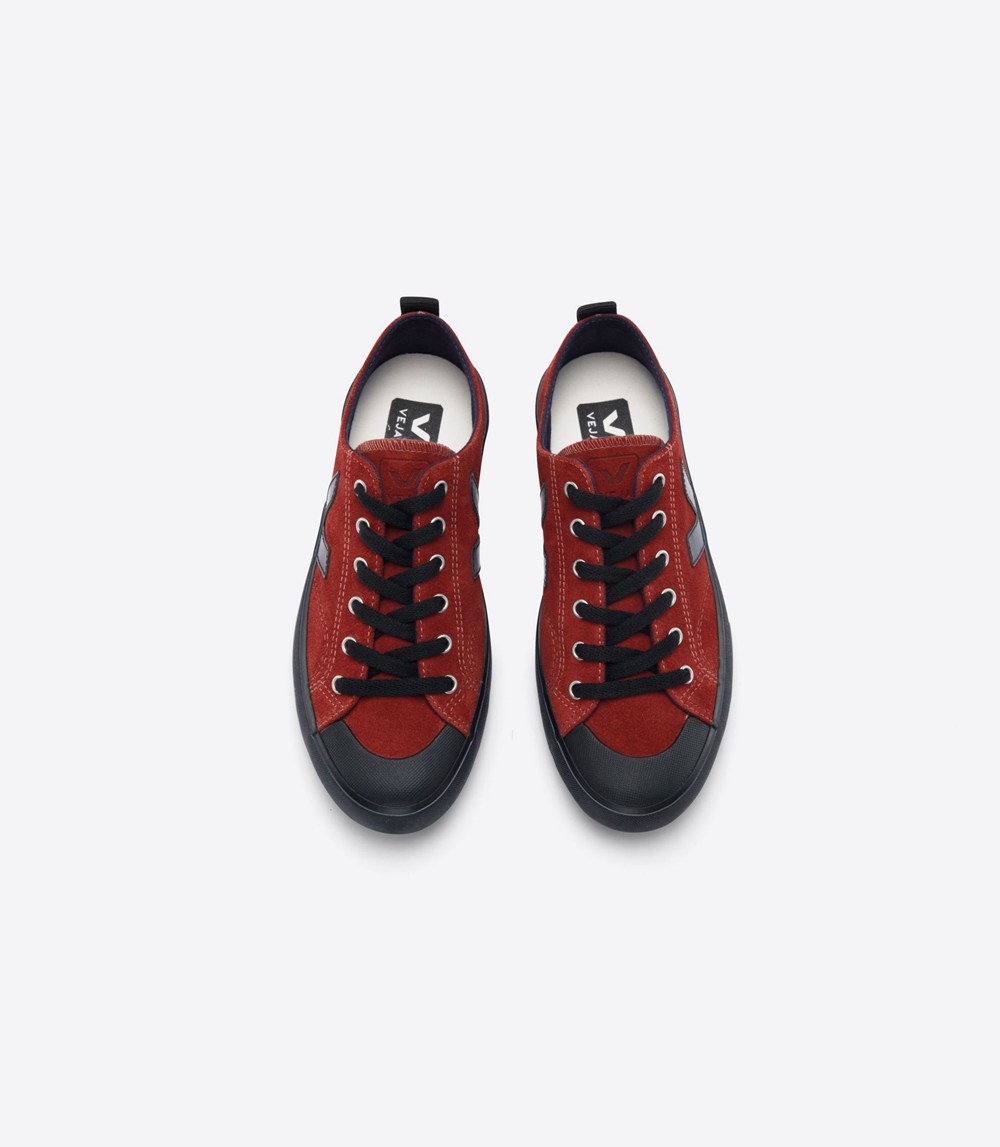 Veja Sneakers Mens - Nova Suede - Red/Black - 0178LVRTW